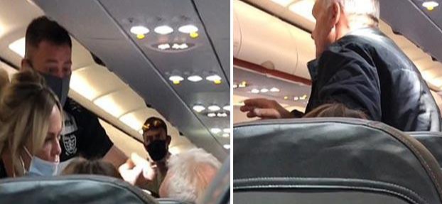 بالفيديو.. امرأة توجه صفعة قوية لزوجها أمام ركاب الطائرة بعدما وصفها بـ&#8221; الحمقاء &#8220;