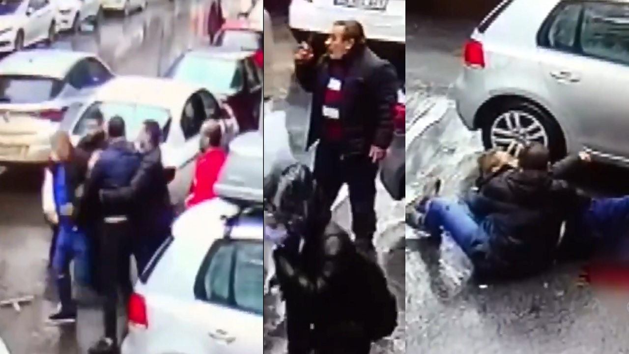 بالفيديو.. بلطجية يعتدون على مسن وحفيده في أحد شوارع أسطنبول