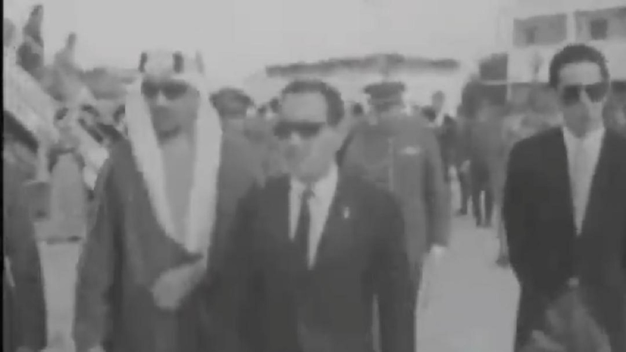 فيديو نادر يوثق زيارة الملك سعود للمغرب لحضور عيد جلوس الملك حسن