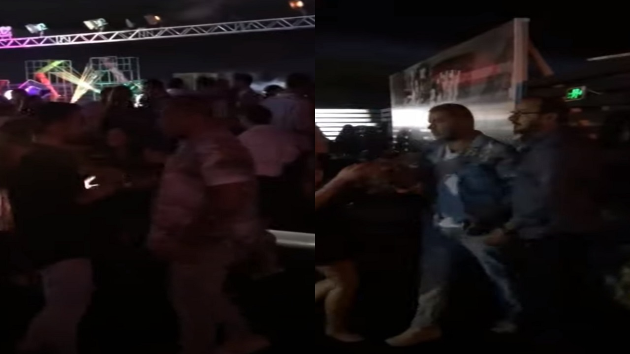 بالفيديو..عمرو دياب يسحب جوال معجب حاول تصويره