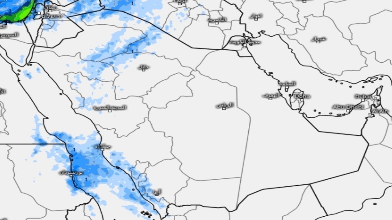 «المسند» يتوقع هطول أمطار متفرقة على عدة مناطق