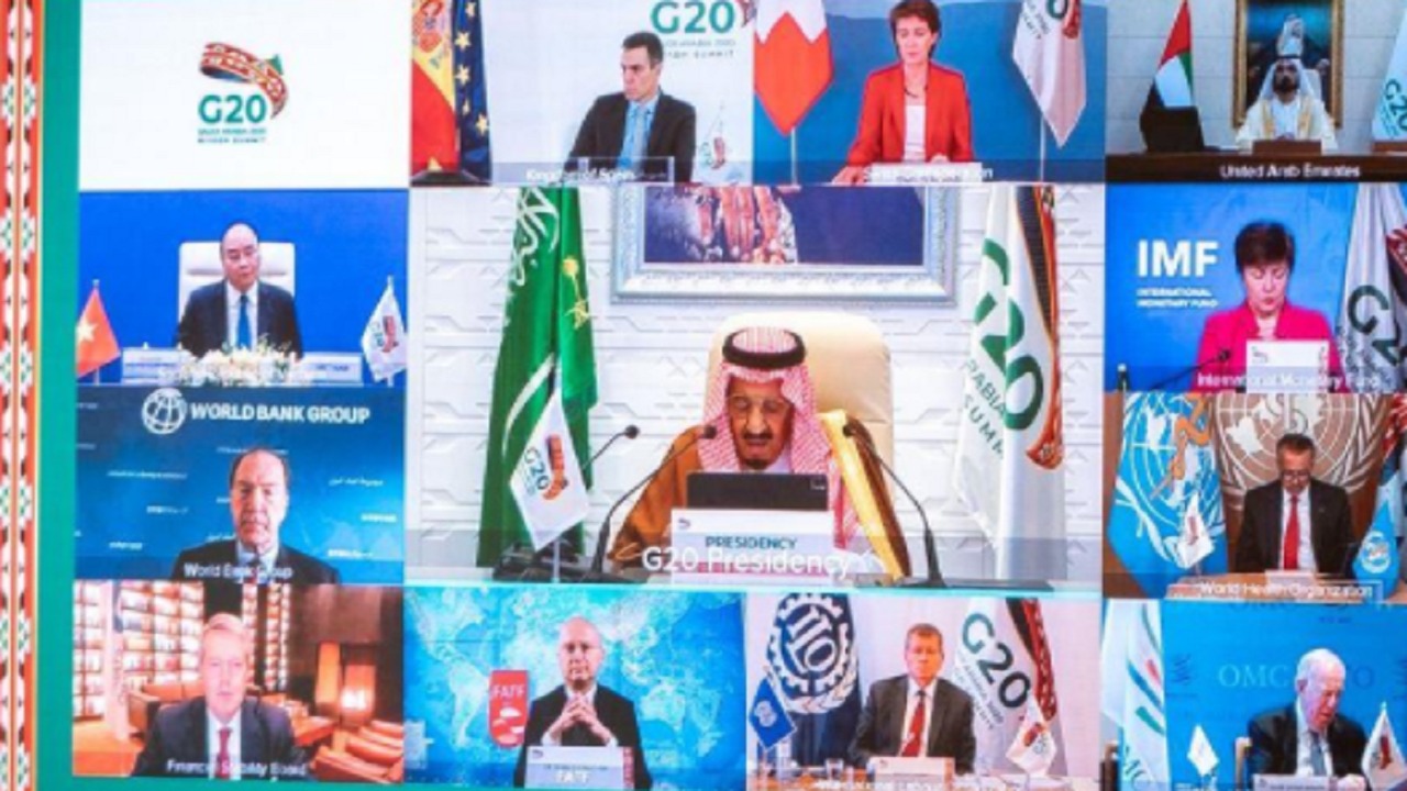 &#8220;بروق&#8221; تجمع قادة العالم افتراضياً في قمة العشرين