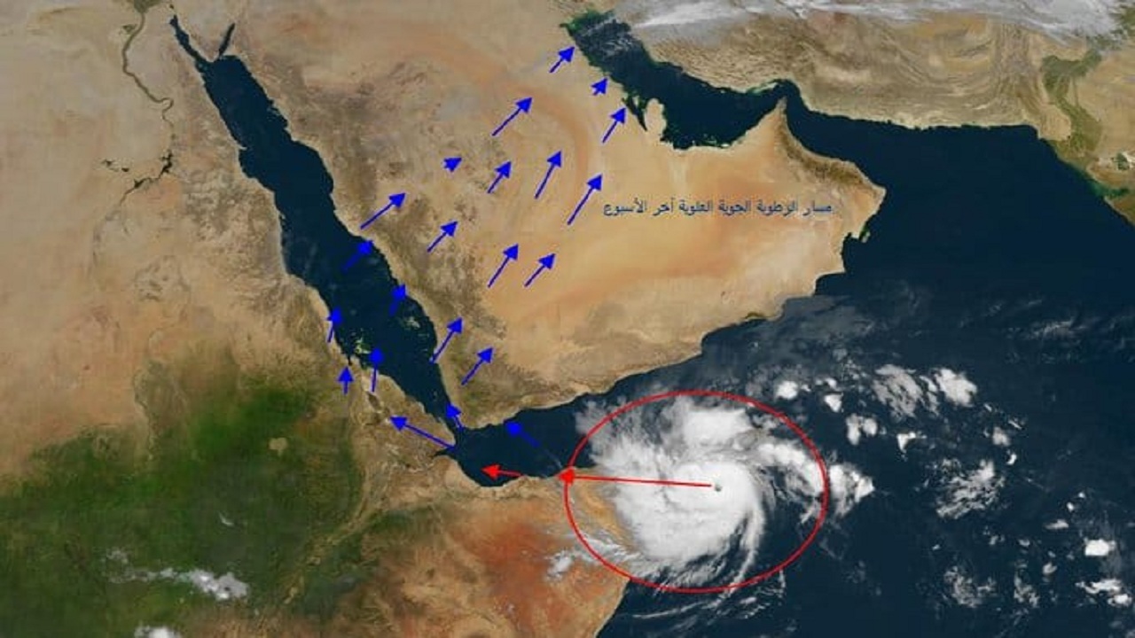 المسند: عاصفة مدارية تضرب الصومال تؤثر على أجواء المملكة