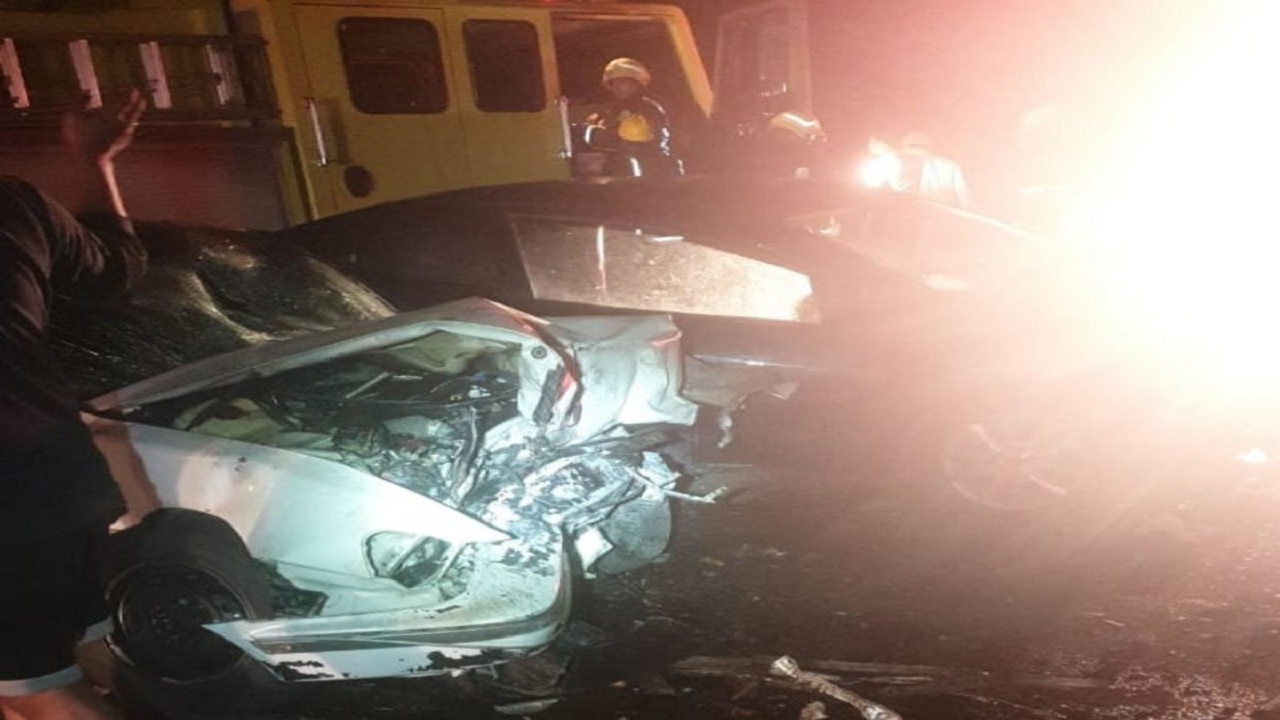 مصرع وإصابة 8 أشخاص في حادث مروع على طريق الجعرانة