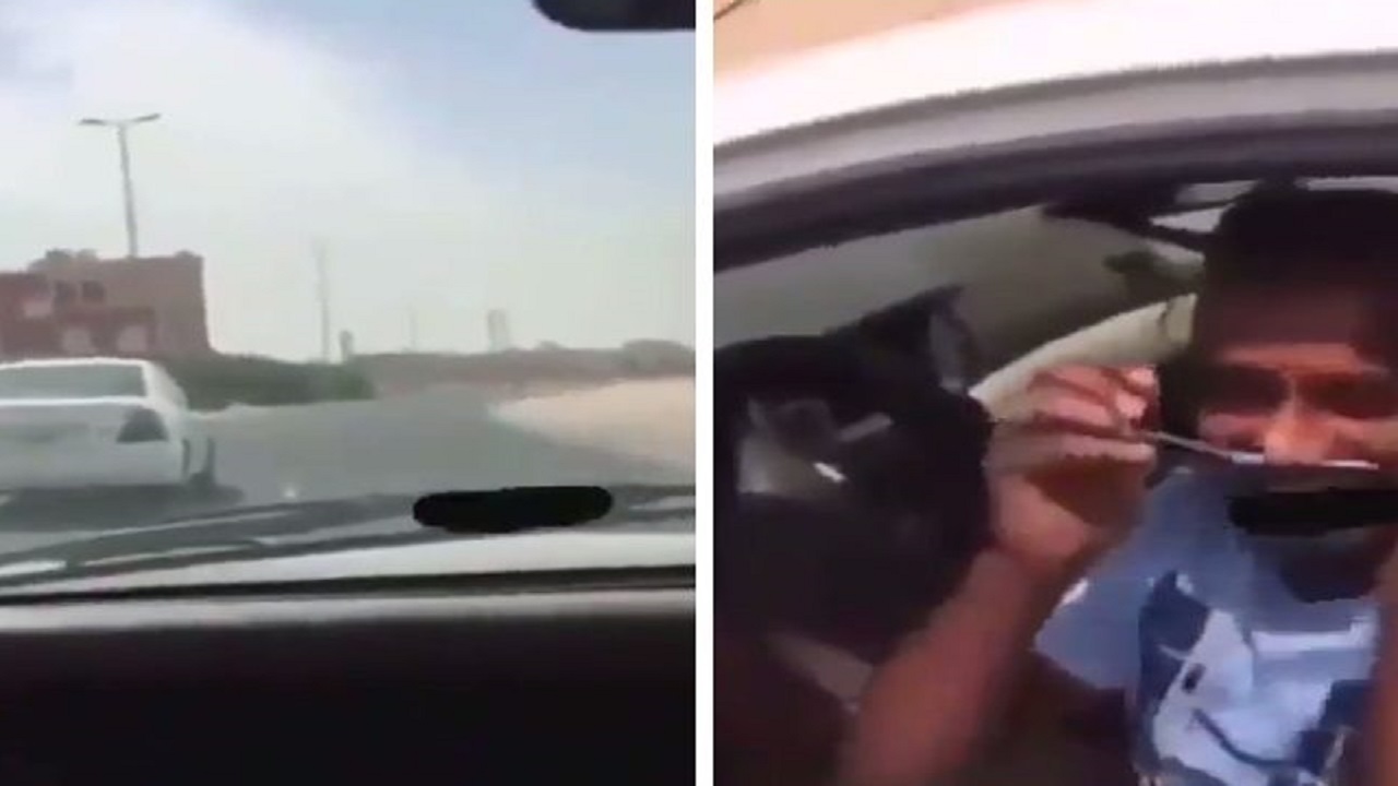 بالفيديو.. رجل يفتعل تصادم على الطريق: الحين أنا بصدمه وأنزل اتهاوش معاه !