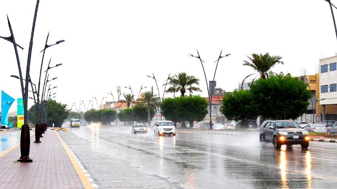 هطول أمطار رعدية على محافظات أضم والطائف والعرضيات وميسان