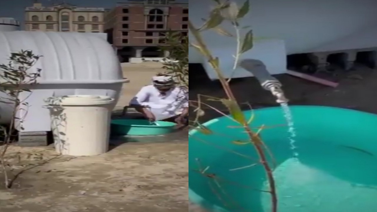 بالفيديو.. مواطن يوزع 40 خزانًا لسقيا الطيور بالخبر