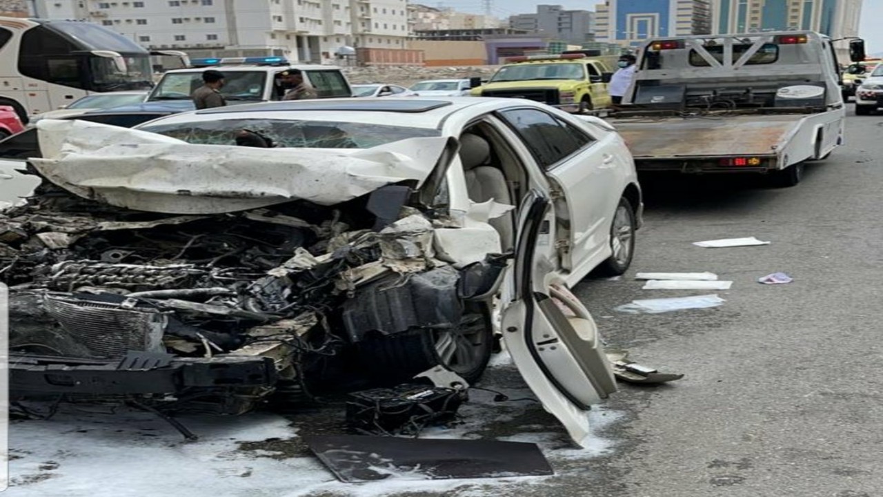 حادث مروري في مكة يسفر عن 6 إصابات 