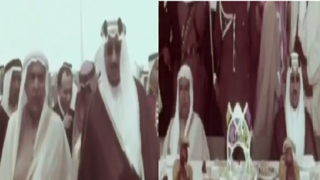 فيديو نادر للملك سعود في حفل تصدير أول شحنة من نفط حقل الخفجى