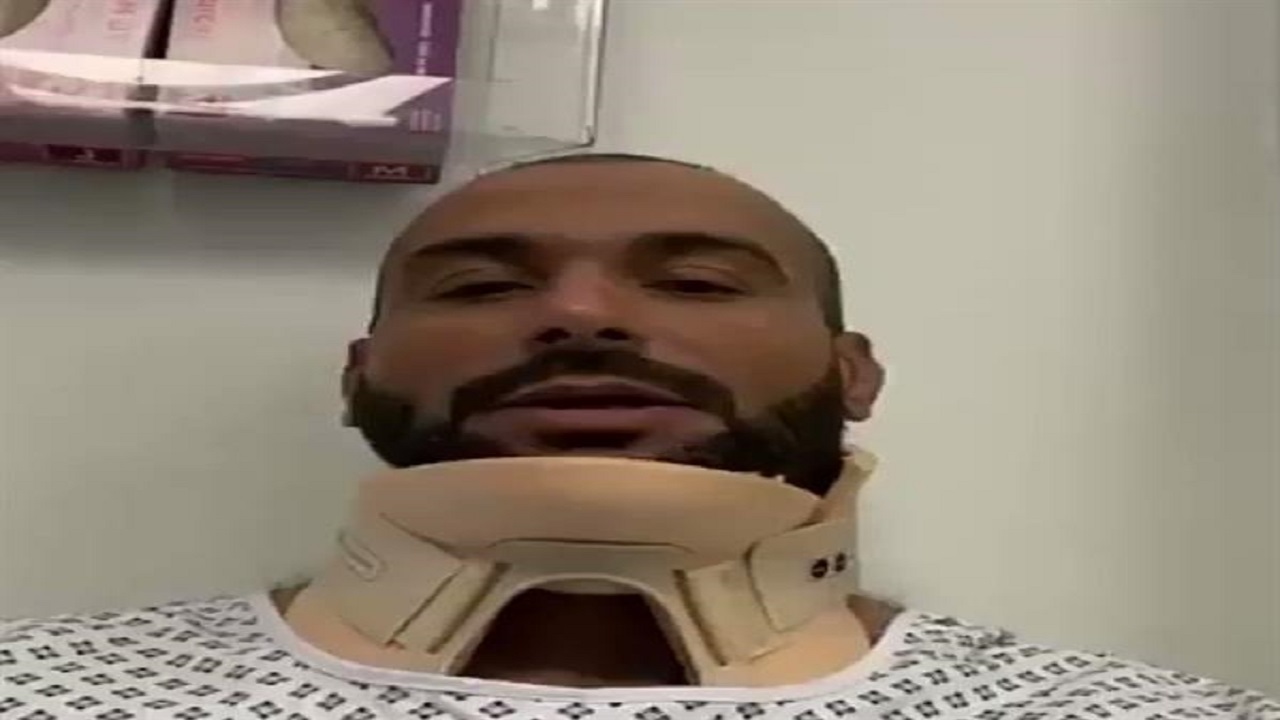 بالفيديو.. أول ظهور لـ يزيد الراجحي بعد إصابته في &#8221; رالي الشرقية &#8220;