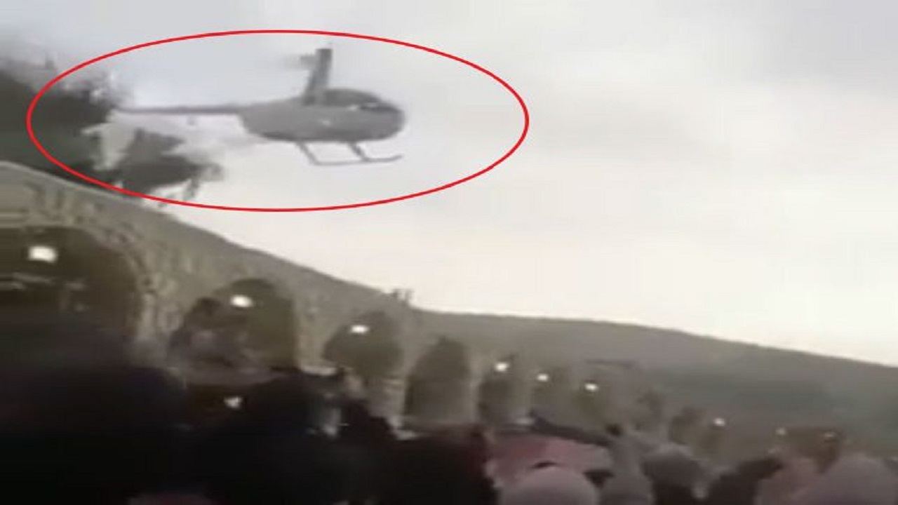 بالفيديو..عريس يحضر إلى مكان حفل زفافه بطائرة هليكوبتر