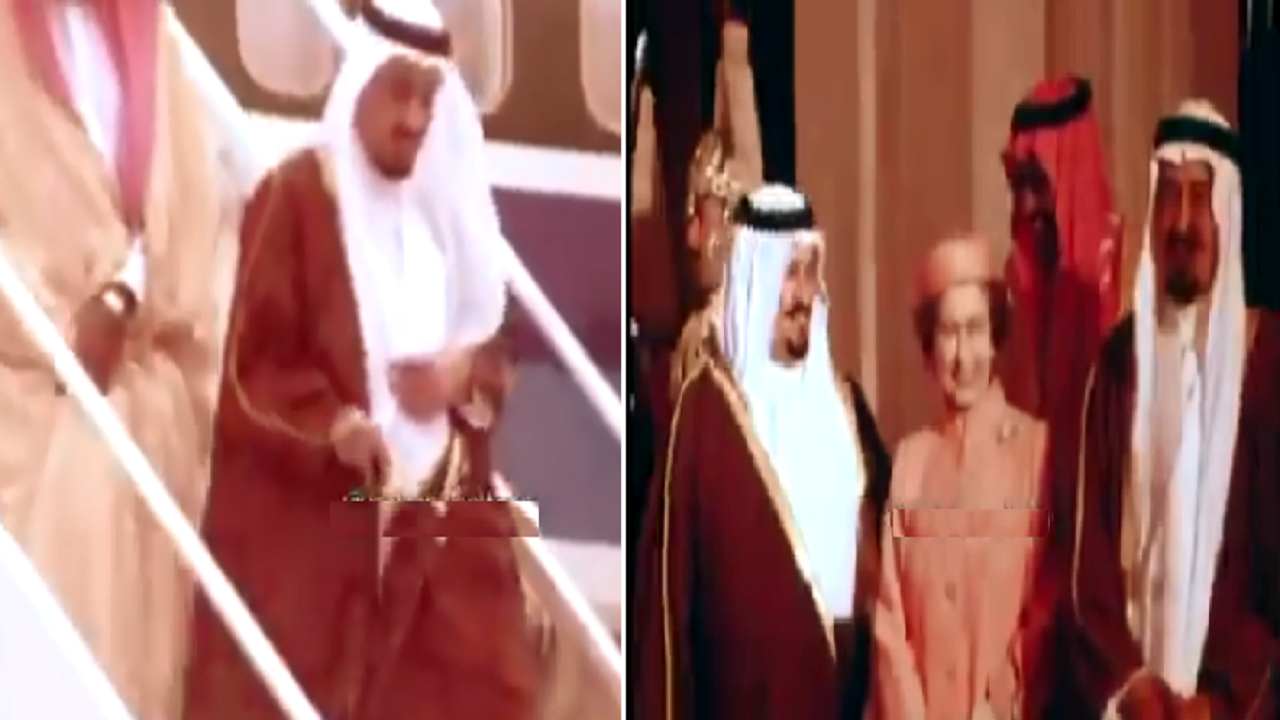 لقطات نادرة من زيارة الملك خالد بن عبدالعزيز إلى بريطانيا