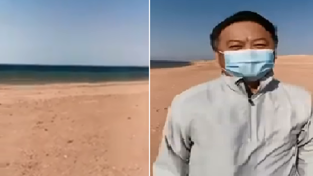 بالفيديو.. سفير الصين بالرياض يوثق رحلته في رأس الشيخ حميد