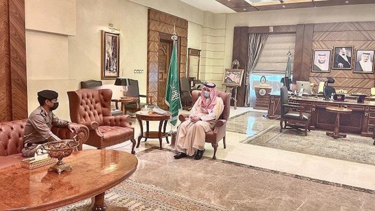 الأمير مشعل بن ماجد يستقبل مدير شرطة منطقة مكة المكرمة المعين