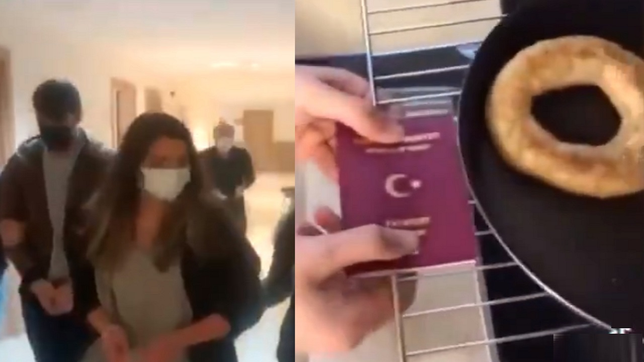 بالفيديو.. اعتقال تركيين سخرا من جواز السفر واستخدماه كقفازات