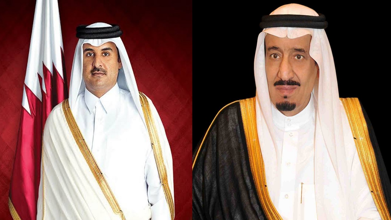 خادم الحرمين الشريفين يتلقى اتصالا هاتفيا من أمير قطر