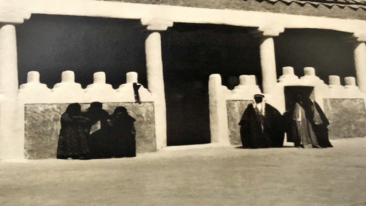 صورة نادرة لقصر الأميرة نورة بنت الإمام عبدالرحمن من الداخل