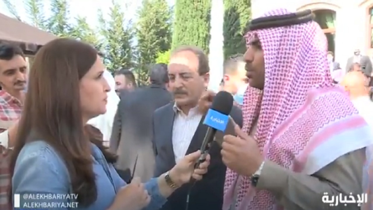 بالفيديو.. وفود من بادية لبنان بالزي السعودي في خيمة سفير المملكة