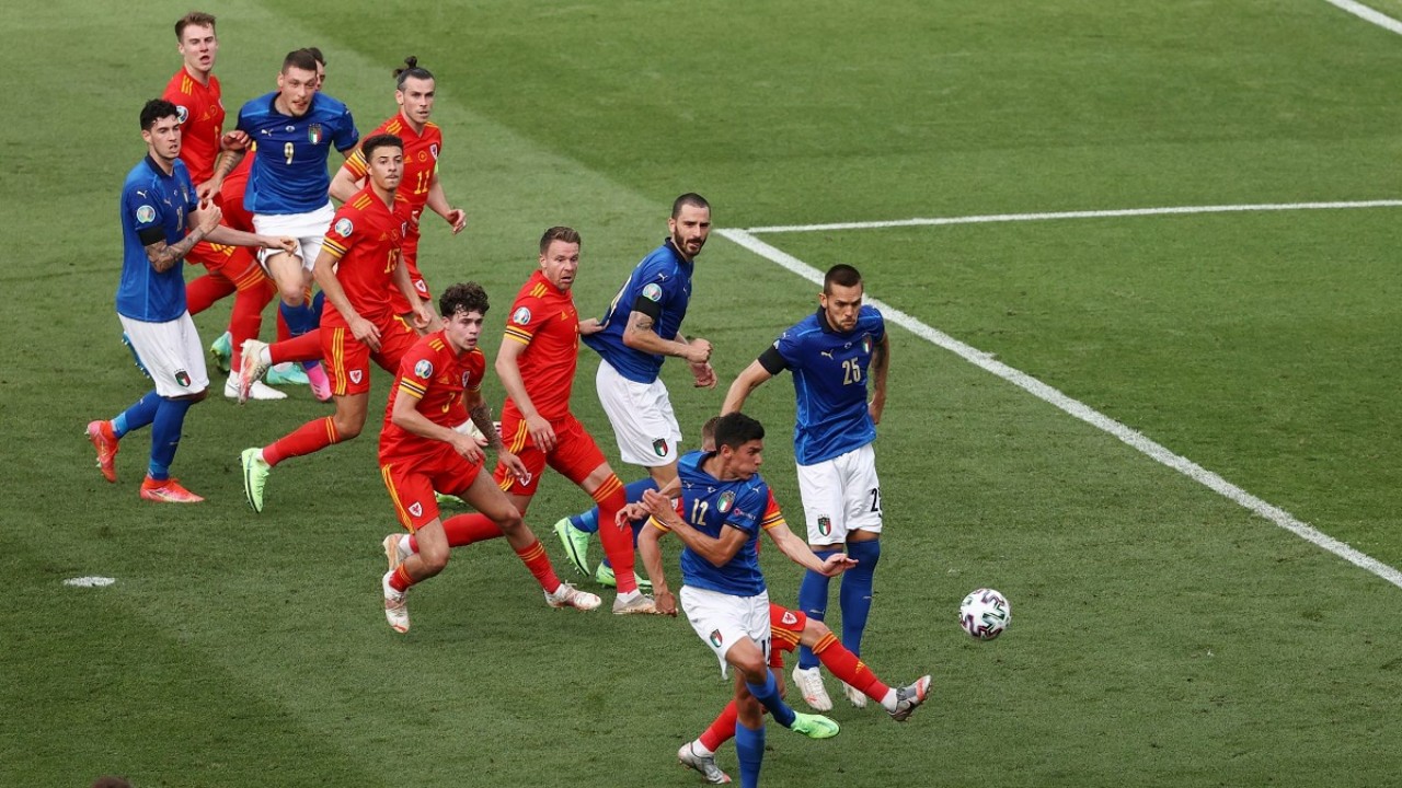 إيطاليا تهزم ويلز ويتأهلان لثمن نهائي يورو 2020