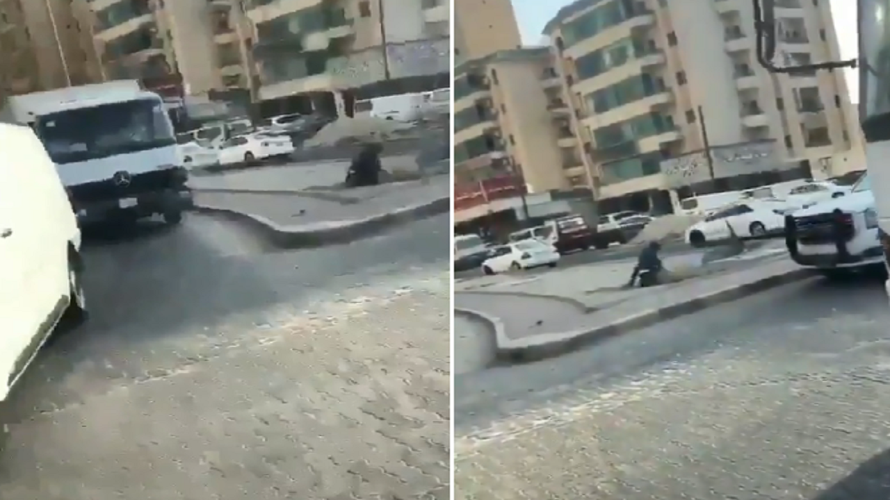 شخص ينهي حياة رجل أمن بسبب مخالفة مرورية في الكويت(فيديو)
