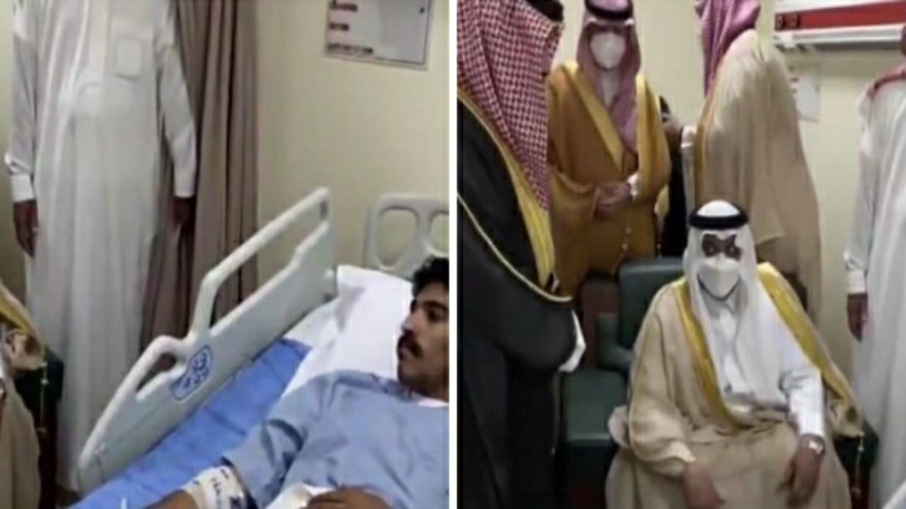 بالفيديو.. كلمات معبرة لأفعال بطولية من نائب أمير الرياض لرجل أمن مصاب