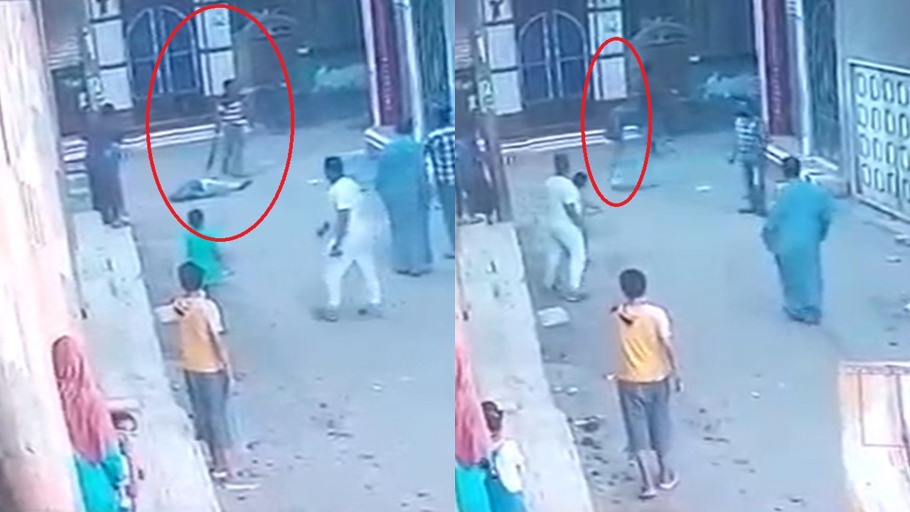 فيديو.. مقتل إمام مسجد على يد ابن خالته وسط الشارع