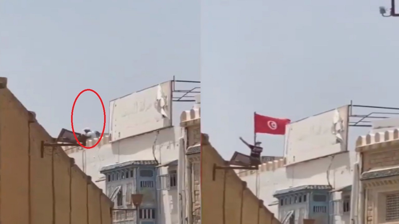 فيديو.. إخواني في تونس يلقي شابًا من أعلى مبنى