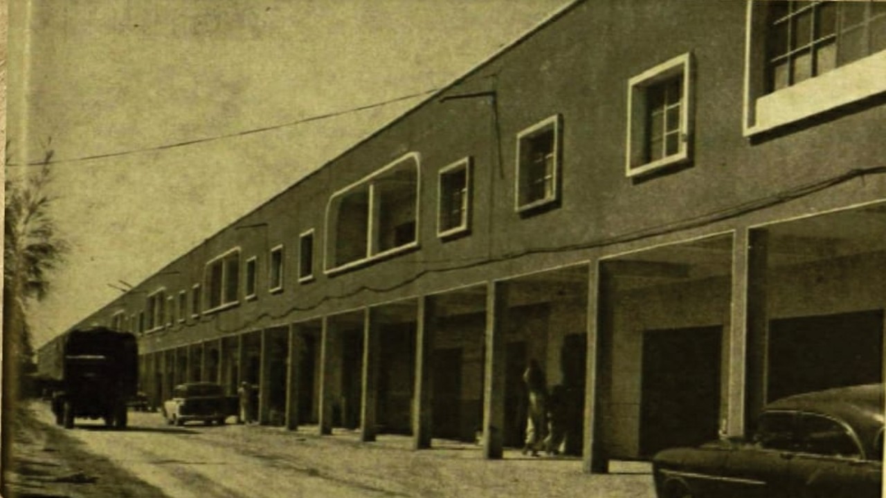 صورة نادرة لشارع الملك فيصل في حي المربع بالرياض عام 1956