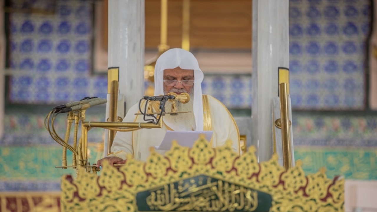 خطبة صلاة عيد الأضحى المبارك بالمسجد النبوي الشريف