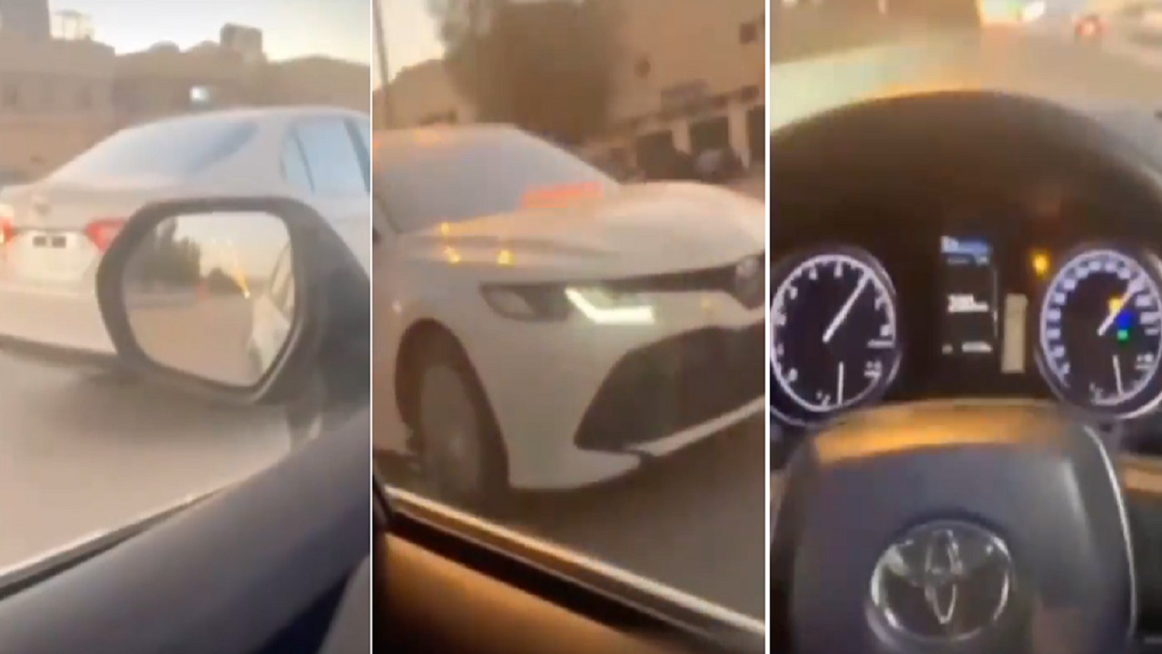 بالفيديو .. مُفحط يتباهى بتركيب أجهزة حكومية على سيارته في الرياض