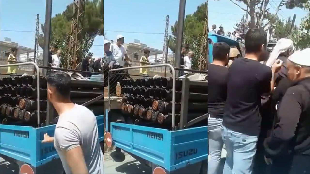 بالفيديو.. لبنانيون يضبطون عناصر بحزب الله لإطلاقهم صواريخ على إسرائيل