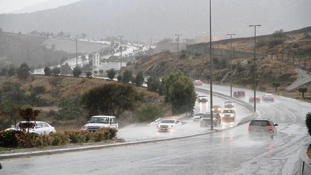 هطول أمطار رعدية على مناطق المملكة