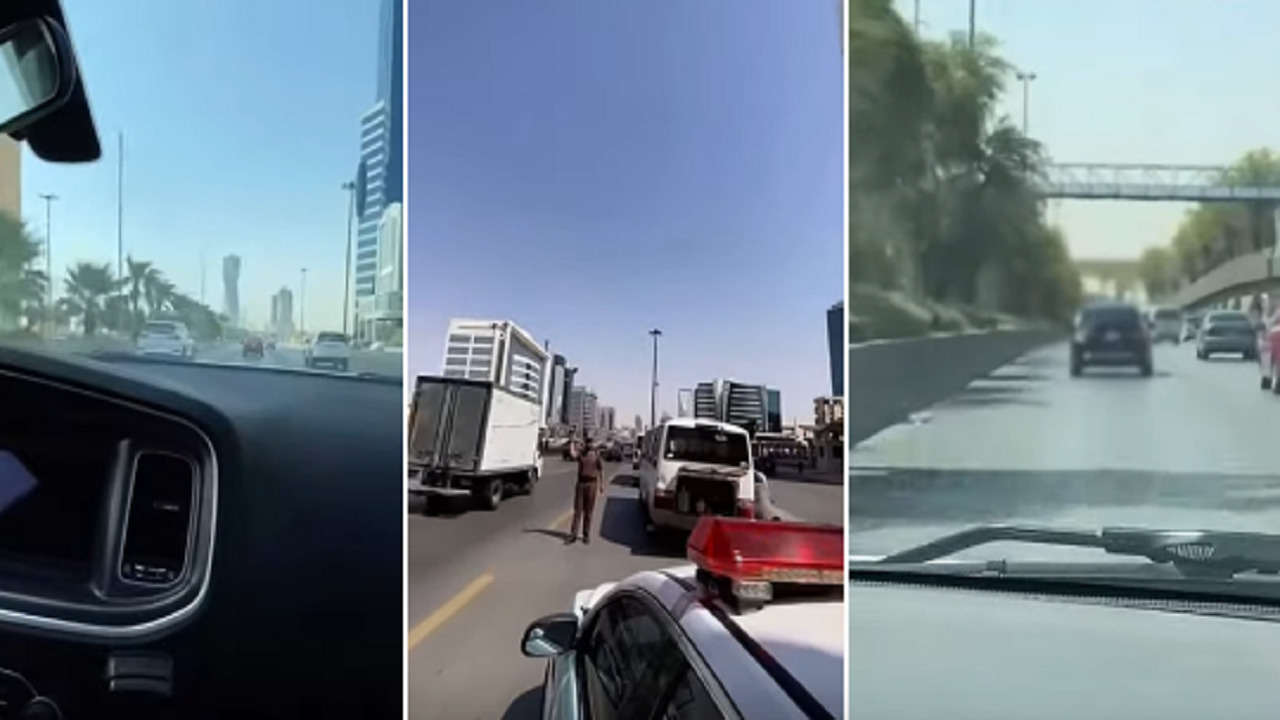 بالفيديو .. رصد مركبات مخالفة على بعض طرق الرياض
