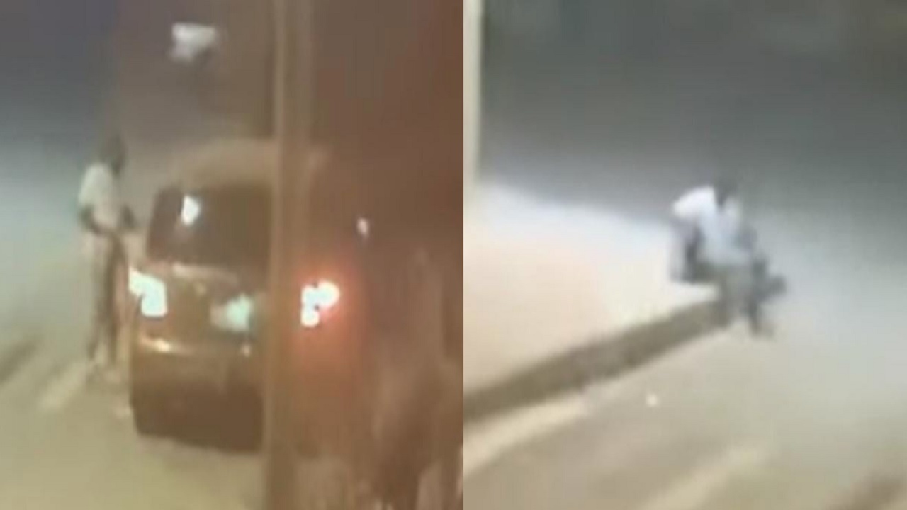بالفيديو.. لحظة سرقة مركبة من أمام منزل صاحبها ليلا في الرياض