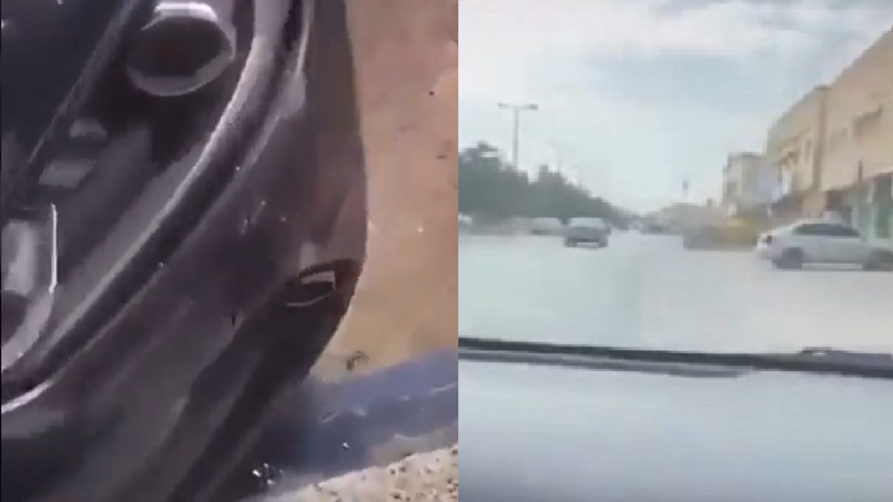 بالفيديو.. مواطنة تتسبب في حادث أثناء تعلمها القيادة
