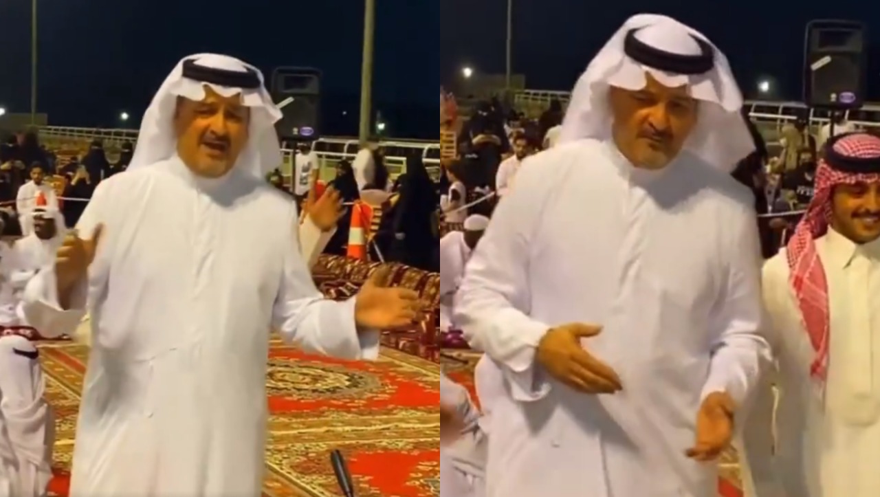 فيديو.. الأمير بندر بن خالد الفيصل يرقص “السامري” في الطائف