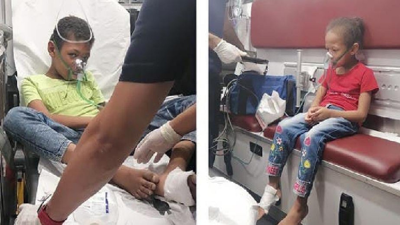 والد الطفلين المصابين في سقوط شظايا صاروخ بالدمام يروي تفاصيل الواقعة