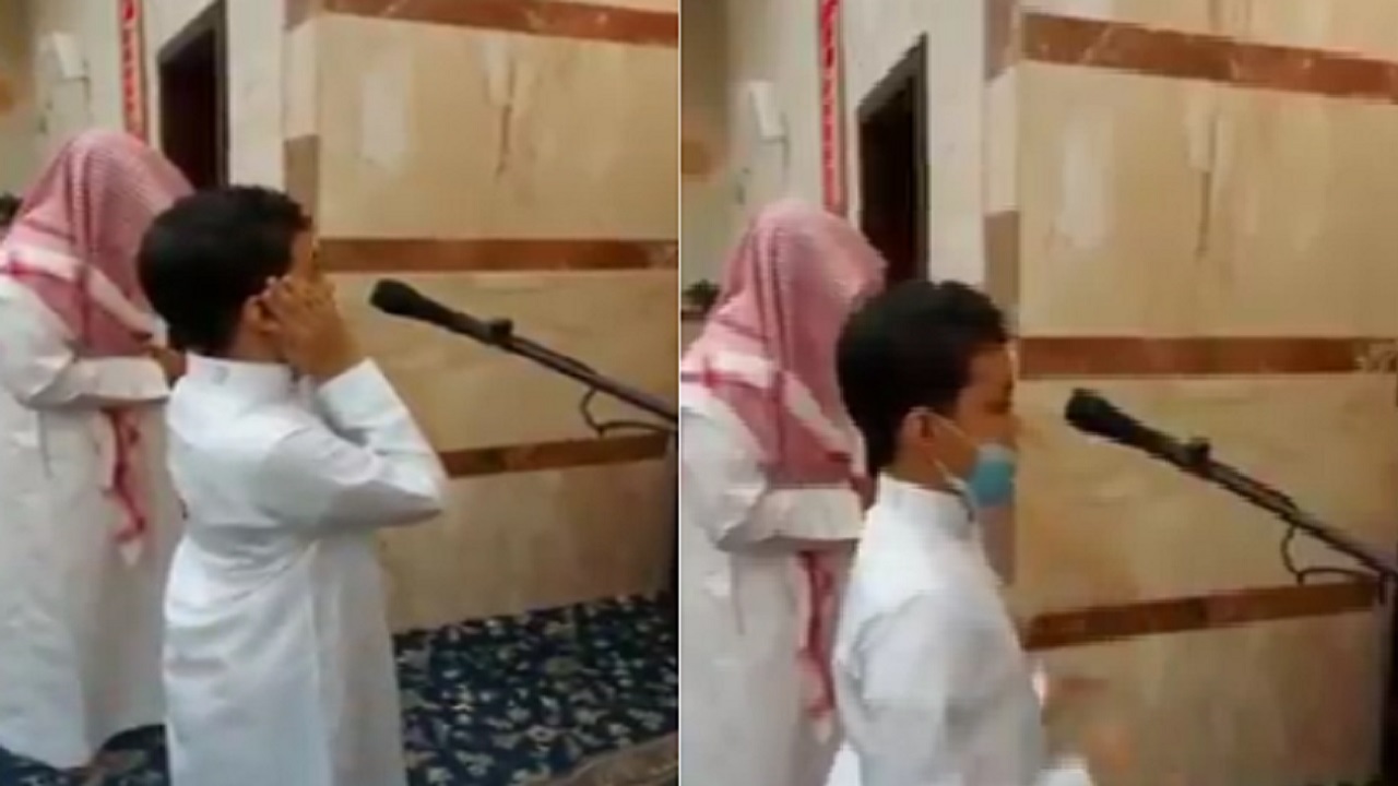 بالفيديو .. طفل من ذوي التوحد يخطف أنظار المصلين بصوته الجميل