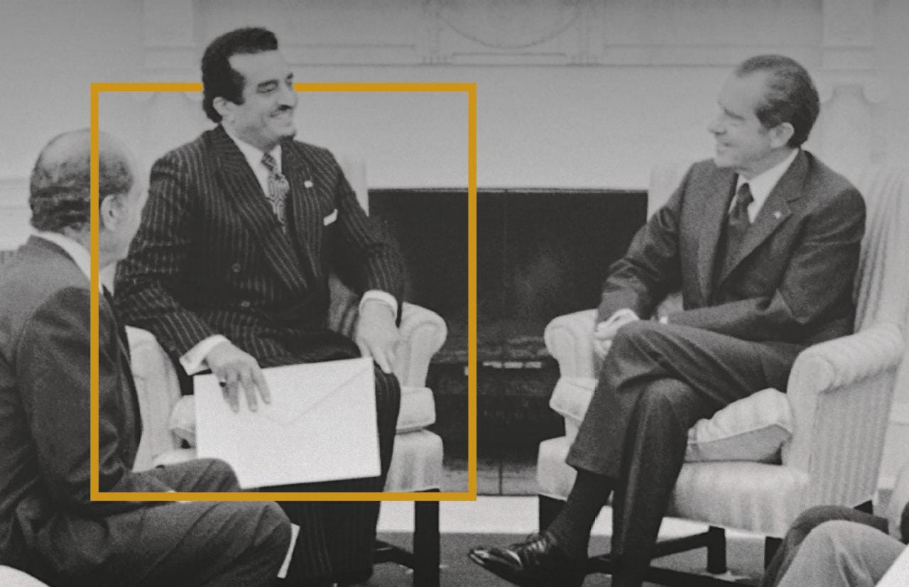 صورة تاريخية تجمع الملك فهد مع الرئيس الأمريكي “نيكسون” في البيت الأبيض قبل 51 عام