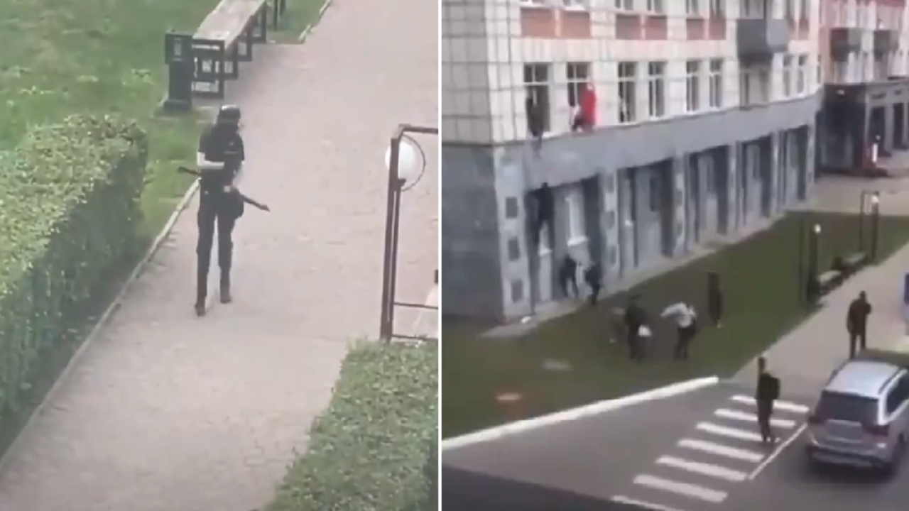 بالفيديو.. هجوم مسلح على جامعة روسية بطريقة &#8220;ببجي&#8221;