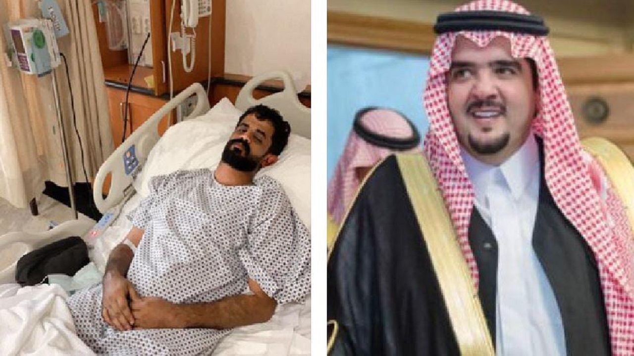 الأمير ‎عبدالعزيز بن فهد يرافق شاب تعرض للدهس داخل سيارة الإسعاف ويتكفل بعلاجه
