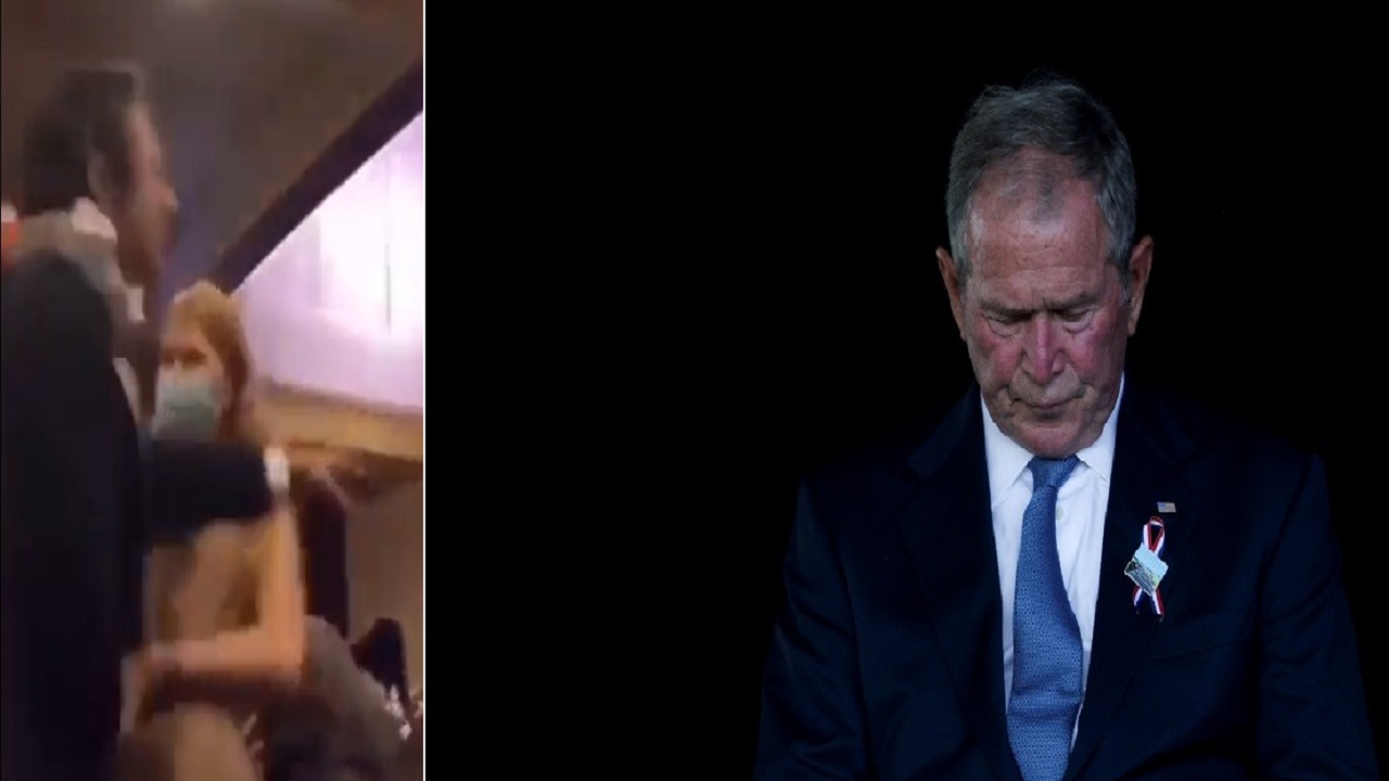 بالفيديو.. جندي أمريكي يُهاجم بوش في لقاء عام ويصفه بالكذاب ويُحمّله مقتل مليون عراقي
