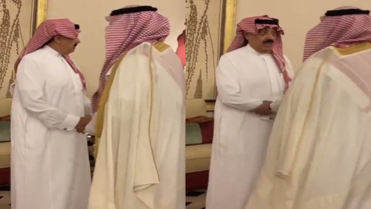 فيديو.. الأمير متعب بن عبد الله يستقبل المعزين في وفاة ​الأميرة هلا