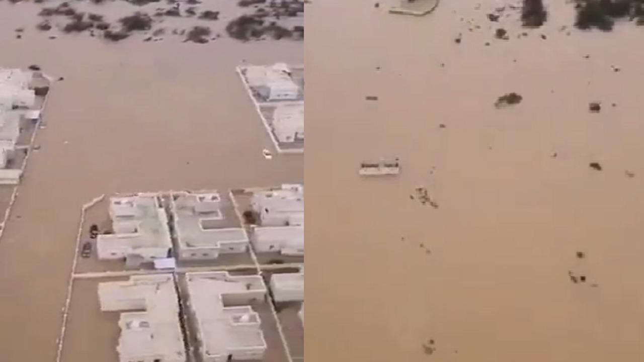 فيديو يرصد أثار إعصار “شاهين” في عمان