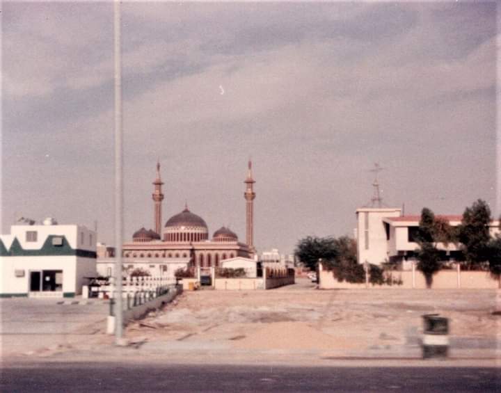 صورة قديمة لجامع ناصر بن زرعة بمحافظة الأحساء