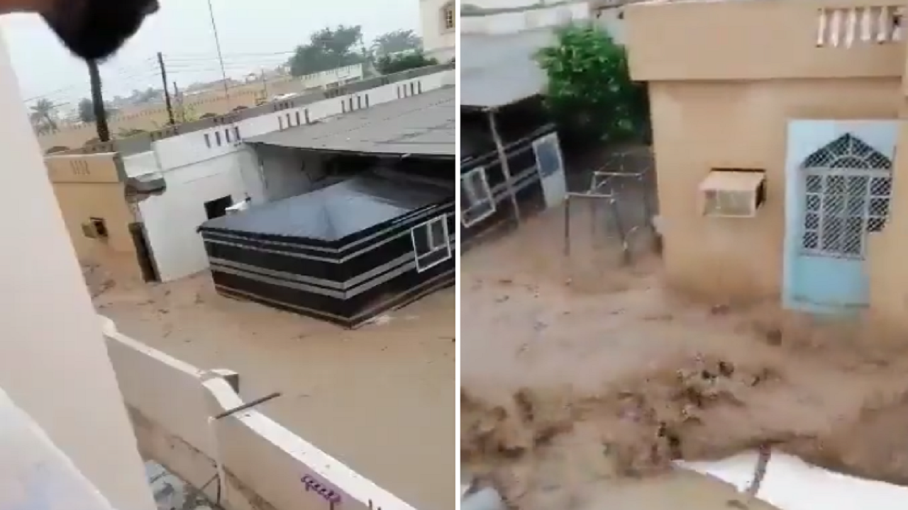 فيديو مؤثر لسيدة عمانية تصرخ بعد اجتياح السيول لمنزلها