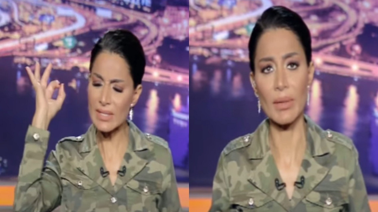 مذيعة مصرية تظهر على الهواء بالزي العسكري