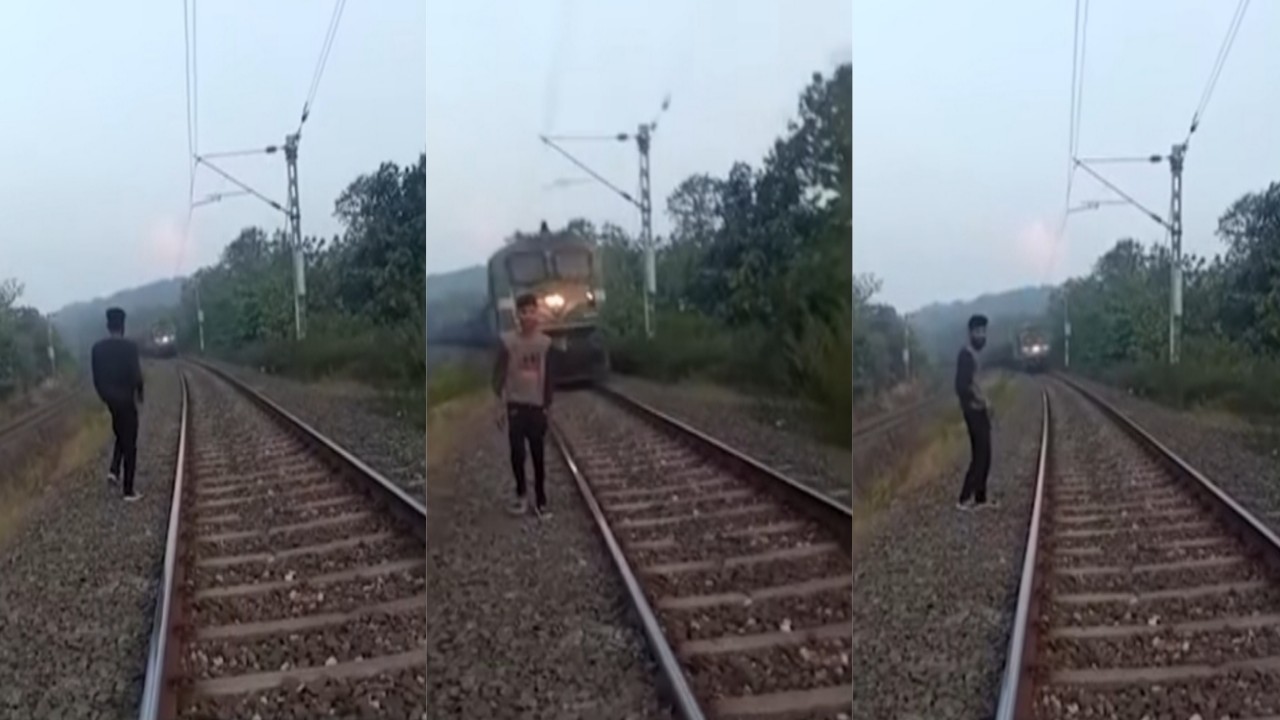 شاهد.. لحظة دهس قطار لشاب حاول التقاط فيديو معه