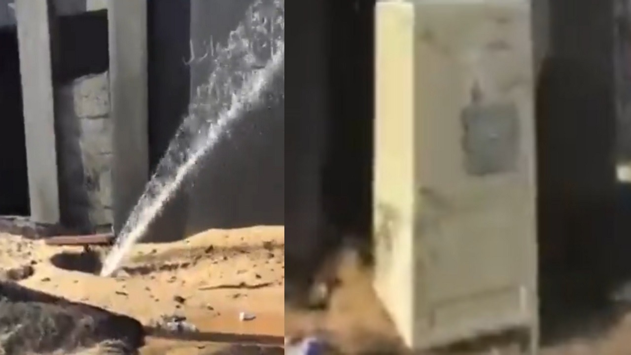فيديو..”المياه” تتفاعل مع مشكلة تسريب بجانب محولات كهرباء بالدمام