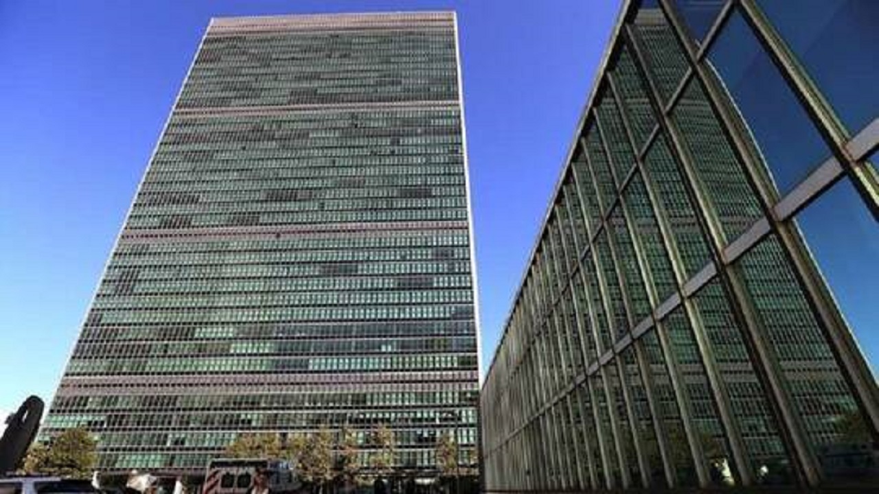 كسوة الكعبة تزين أهم القاعات في المبنى الرئيسي لـ ‎الأمم المتحدة